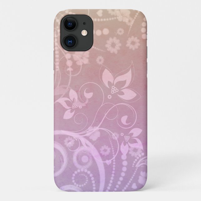 Balais blancs sur coque iphone pastel (Dos)