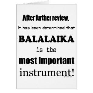 Balalaika instrument le plus important