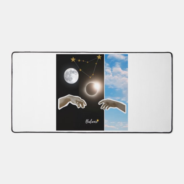 Balance Astrology Eclipse and Moon Surreal Poster (Recto)