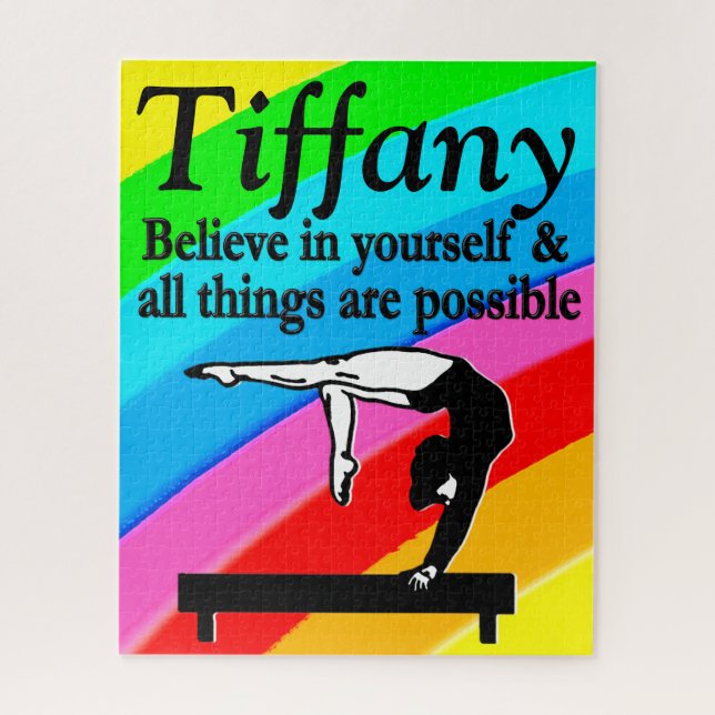 BALANCE BEAM GYMNASTICS PERSONNALISÉ PUZZLE (Vertical)