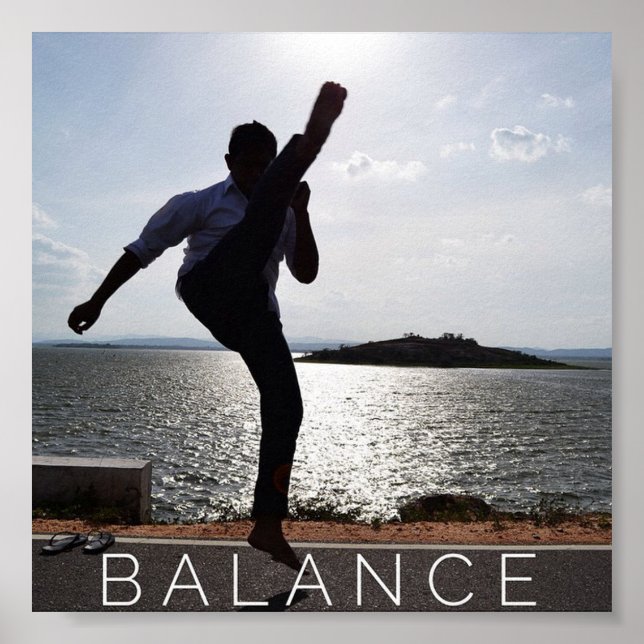 Balance - Poster de motivation des arts martiaux (Devant)