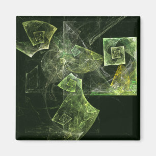 Balance tordue Magnet Carré d'art Abstrait