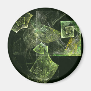 Balance tordue Magnet rond d'art Abstrait