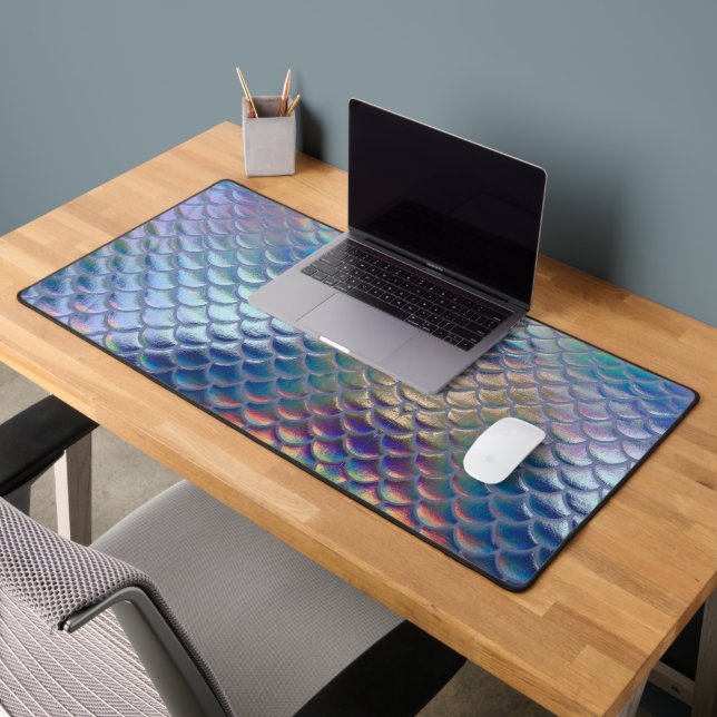 Balances de poissons de sirène bleu vert Holograph (Bureau 2)
