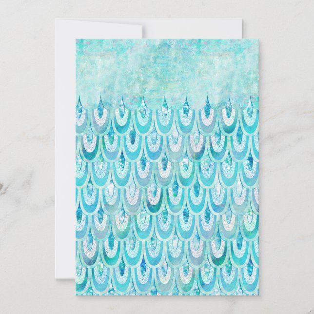 Balances de poissons Turquoise bleu brillant (Devant)