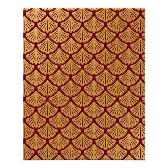 Balances de sirène Art déco - Magenta (Devant)