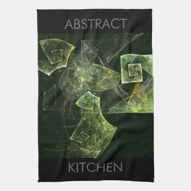 Balancier tordu Art Abstrait serviette de cuisine (Vertical)