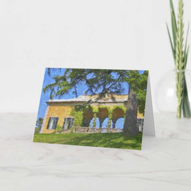 "Balaustre de Balbianello, cartes de voeux de (Devant)