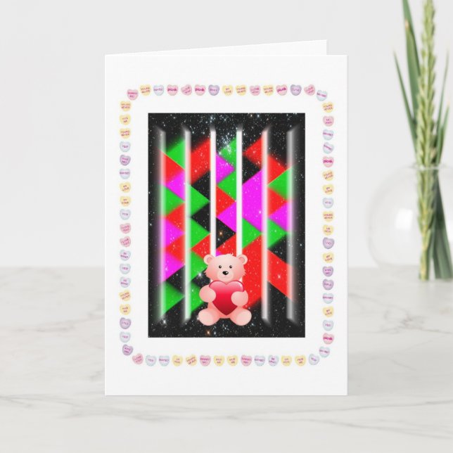 BALAYAGE de CARTE de VALENTINES d'ÉTIQUETTE de (Devant)