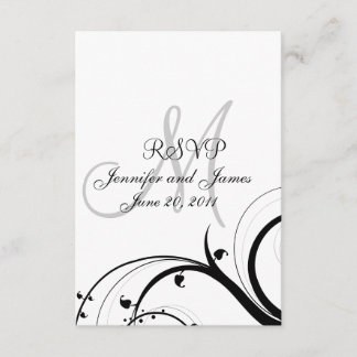 Balayage de carte RSVP mariage pour Invitation Car