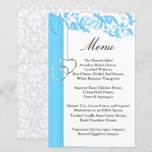 Balayage floral bleu bébé - Menu