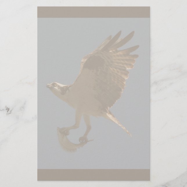 Balbuzard avec la papeterie de poissons (Devant)