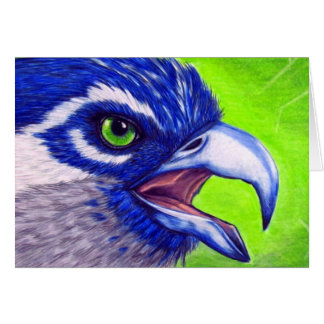 Balbuzard bleu et vert