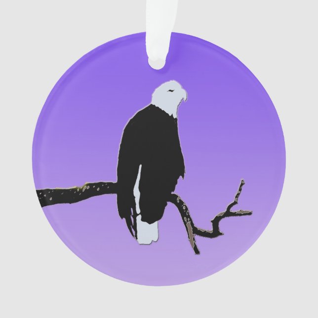 Bald Eagle at Sunset - Art original de la faune (devant)