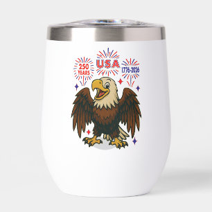 Bald Eagle avec Fireworks - USA 250 ans 1776-2026