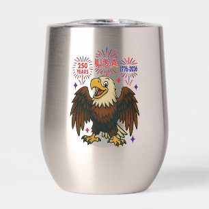 Bald Eagle avec Fireworks - USA 250 ans 1776-2026