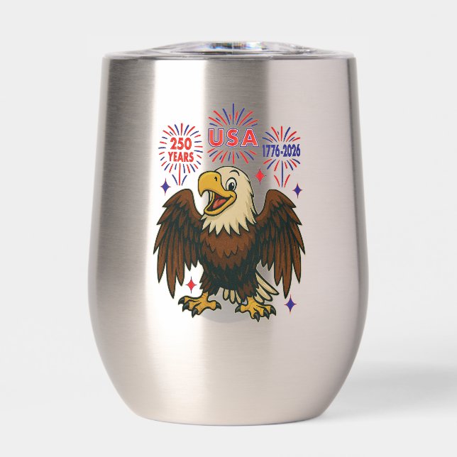 Bald Eagle avec Fireworks - USA 250 ans 1776-2026 (Avant)