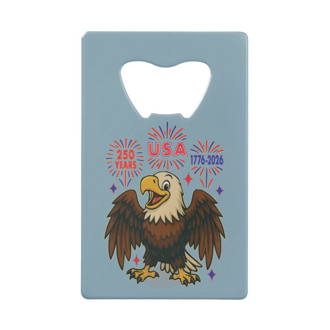 Bald Eagle avec Fireworks - USA 250 ans 1776-2026 (Devant)
