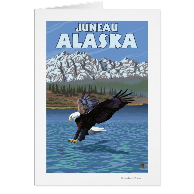 Bald Eagle Diving - Juneau, Alaska (Devant)