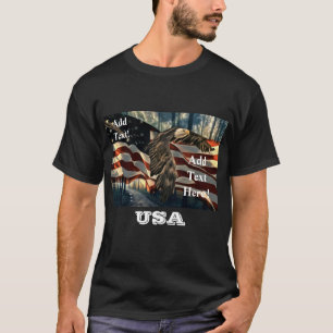 Bald Eagle Drapeau américain Pays Road T-shirt