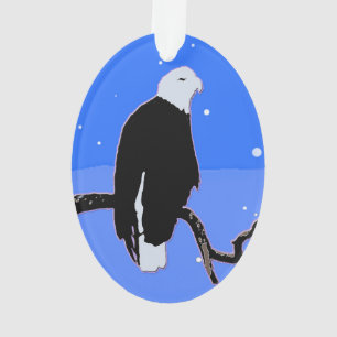 Bald Eagle en hiver - Art original de la faune