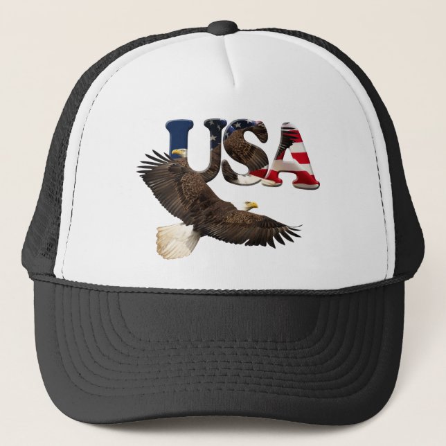 Bald Eagle & USA American Patriot Series Casquette (Devant)