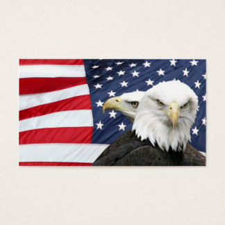 Bald eagles Carte de profil drapeau américain