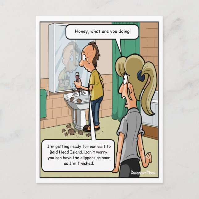 Bald Head Island Funny Carte postale (Devant)