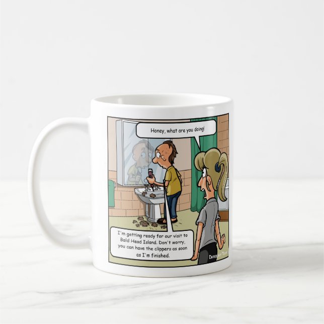 Bald Head Island Funny Coffee Mug (Gauche)
