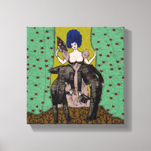 Bald Men ~ 10x10,75 Épais Toile Enveloppée