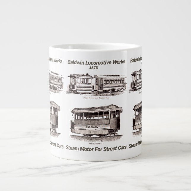 Baldwin Steam Motor For Street Cars 1876 Jumbo Mug (Devant)