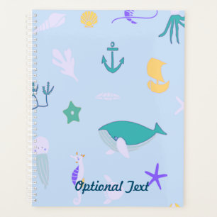 Baleine, Ancres, coraux et Motif d'algues