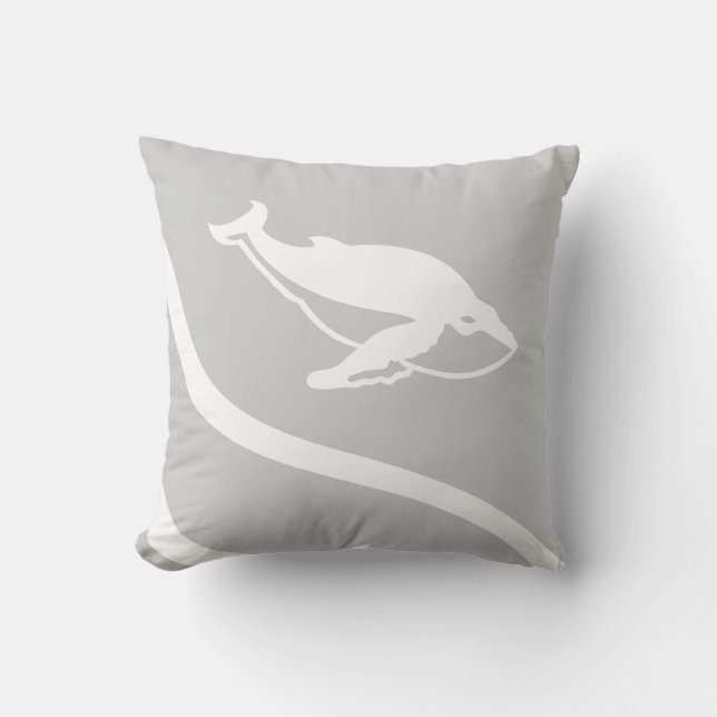 baleine. BLANC sur oreiller gris (Recto)