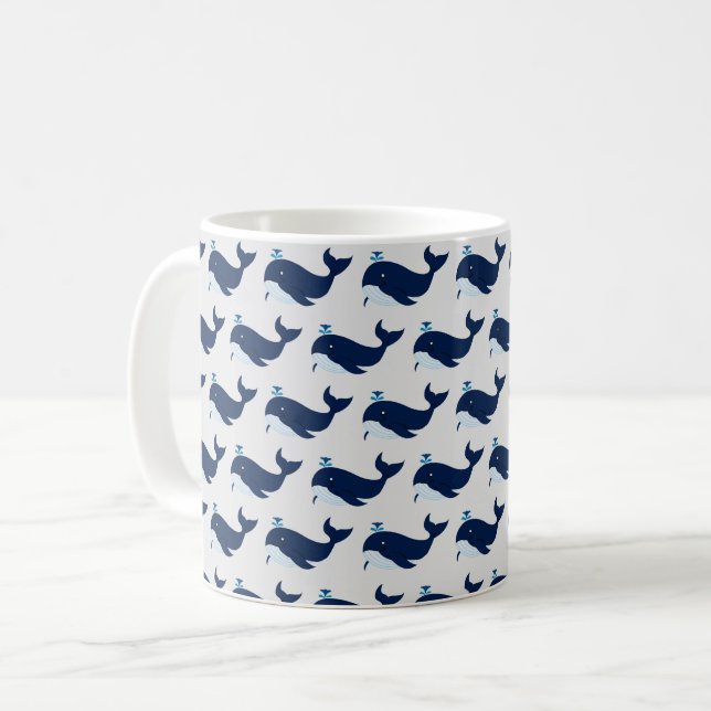 Baleine bleue, Mug nautique (Devant gauche)