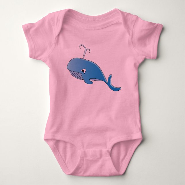 Baleine - Body en jersey pour bébé (Devant)
