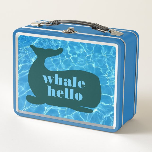 Baleine Bonjour Métal Lunchbox (Devant)