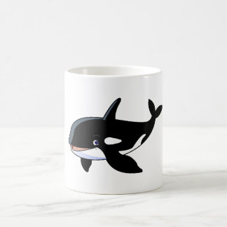 baleine de dessin animé Blanc 11 oz Mug classique