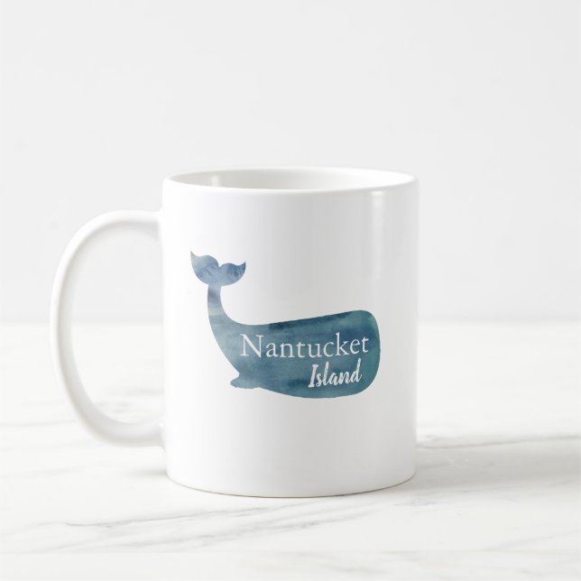 Baleine de l'île Nantucket Est 1659 Mug (Gauche)