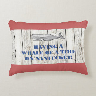 Baleine de Nantucket d'un moment sur le coussin