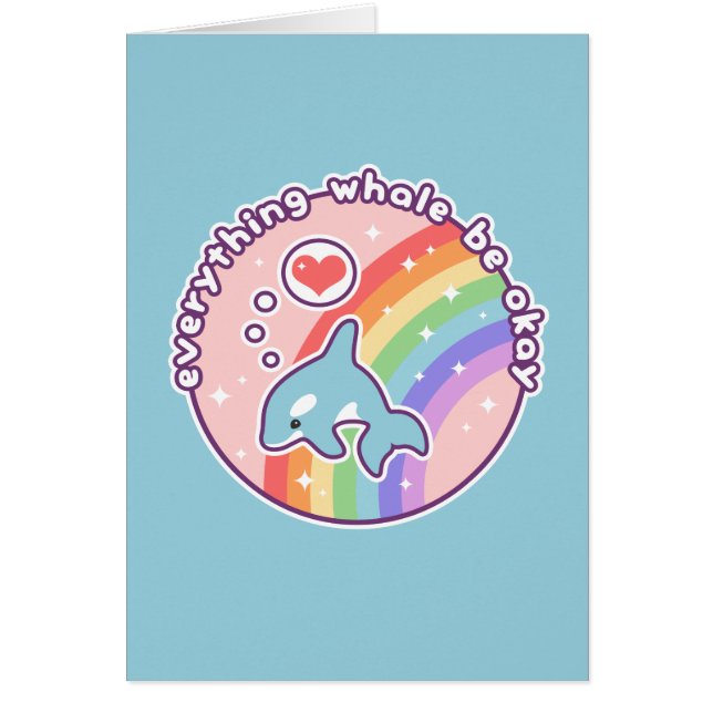 Baleine mignonne d'arc-en-ciel (Devant)