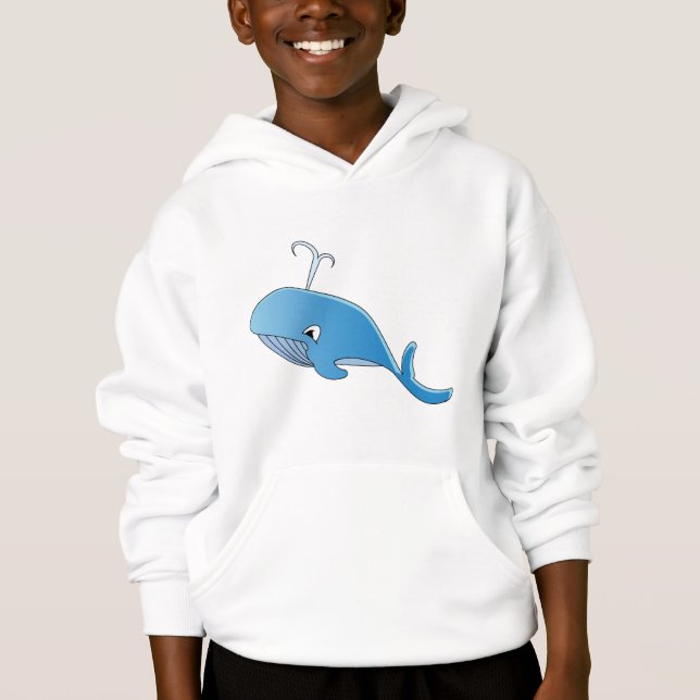 Baleine - Sweat - shirt à capuche de repoussage po (Devant)