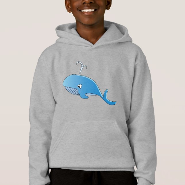 Baleine - Sweat - shirt à capuche de repoussage po (Devant)