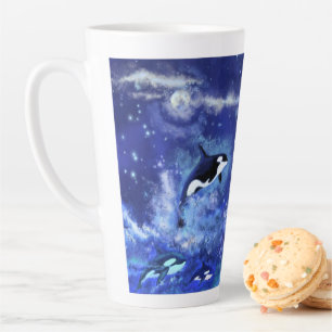 Baleine tueuse Latte Mug