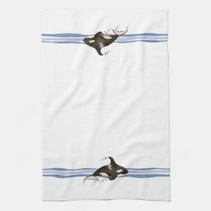 Baleine tueuse - Serviette de cuisine