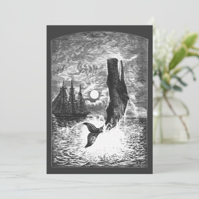 Baleine vintage, Vie Marine Animaux (Debout devant)