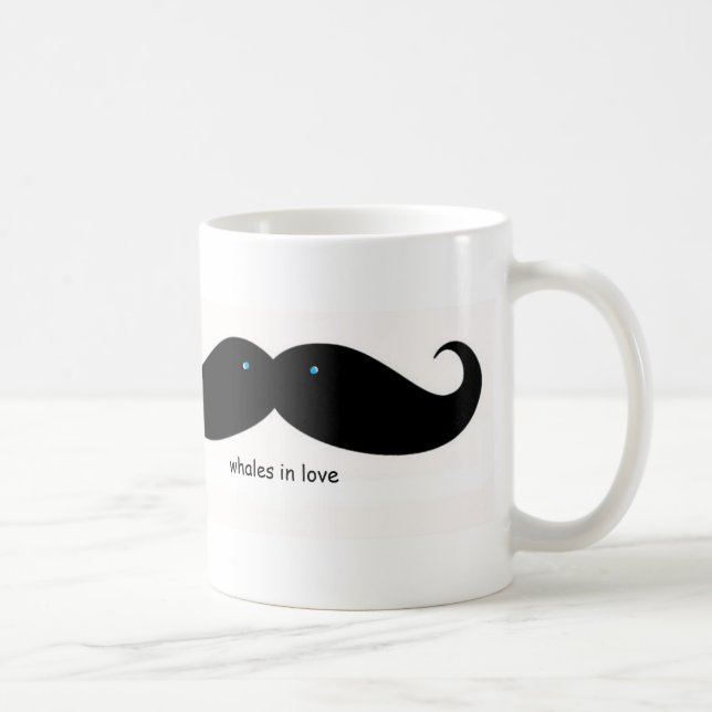 BALEINES drôles de tasse DANS l'AMOUR (Droite)