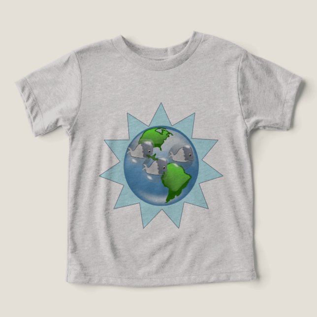Baleines pour la Journée de la Terre avec Starburs (Design Recto)