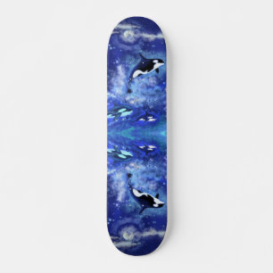 Baleines tueuses sur skateboard de Pleine lune - B