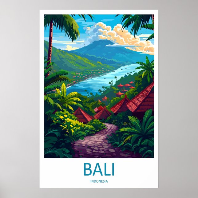Bali Impression sur toile Art mural Bali Décoratio (Devant)