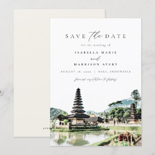 BALI INDONESIA Skyline Wedding Enregistrer la date